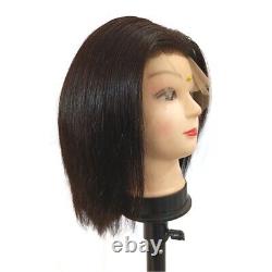 10 13x4 Lace Frontal Wig Straight Bob Wig Indian Human Hair Wigs Natural black