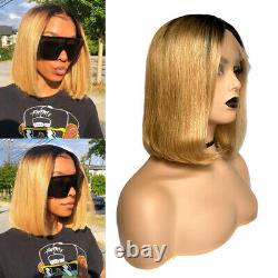 12A 14 Bob Style Wigs 13x4 Lace Frontal Wigs Brazilian Straight Human Hair Wigs