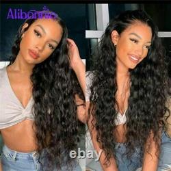 13X6 Water Wave Lace Frontal Human Hair Wigs HD Transparent Brazilian Remy Wig