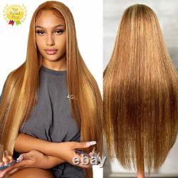 13x4 HD Transparent 5/27 Ombre Highlight lace Front Wig Human Hair With Gifts