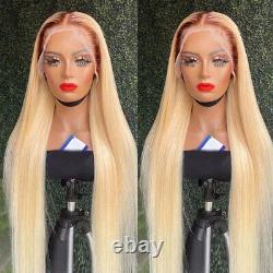 13x4 HD Transparent 613 Blonde Lace Frontal Human Hair Wigs Human Hair Wigs