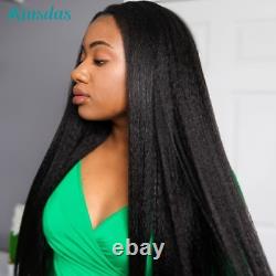 13x4 Kinky Straight Wig HD Lace Frontal Wig Transparent Lace Wigs Human Hair