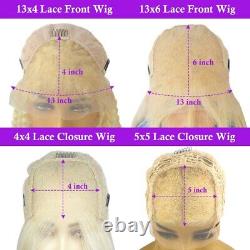 13x4 Lace Frontal Human Hair Ombre Wig Straight 30Inches Guleless Wig 4x4Closure