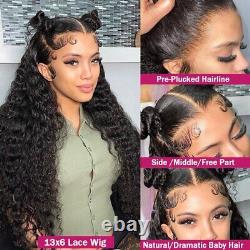 13x4 Lace Frontal Human Hair Wig 32 Inch Brazilian Remy 200% Density for Women
