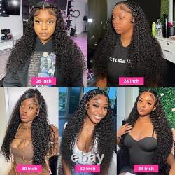 13x4 Lace Frontal Human Hair Wig 32 Inch Brazilian Remy 200% Density for Women