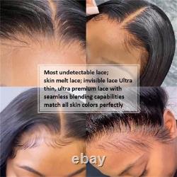 13x4 Lace Frontal Human Hair Wig For Black Women Preplucked Straight 180%Density