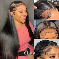 13x4 Lace Frontal Human Hair Wig For Black Women Preplucked Straight 180%Density