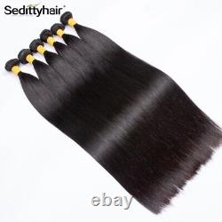 13x4 Lace Human Hair Brazilian Remy Hair 2 3 4 Bundles Natural Hair Extensions