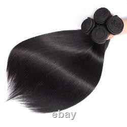 13x4 Lace Human Hair Brazilian Remy Hair 2 3 4 Bundles Natural Hair Extensions