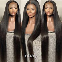 13x6 HD Lace Frontal Human Hair Wig Brazilian Bone Straight For Women 13x4