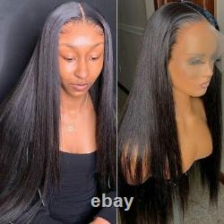 13x6 Straight HD Lace Front Wig Human Hair Transparent Lace Closure Frontal Wig