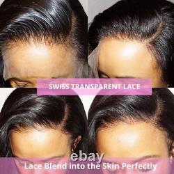 13x6 Straight Lace Frontal Human Hair Wigs Bone Straight 4x4 Lace Closure Wig