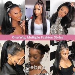 13x6 Straight Lace Frontal Human Hair Wigs Bone Straight 4x4 Lace Closure Wig