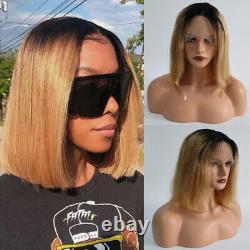 14inch Bob Style Wigs 13x4 Lace Frontal Wigs Brazilian Straight Human Hair Wigs