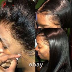 180%Transparent 13x5x2 T Part Lace Frontal Wig Pre Plucked Brazilian Human Hair
