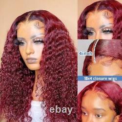 22inch 13x4 Lace Frontal Human Hair Pre Plucked Brazilian Kinky Curly Lace Wigs