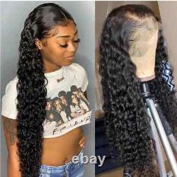 30 inch deep wavy lace front wig transparent 13x4/13x6 lace front human hair wig