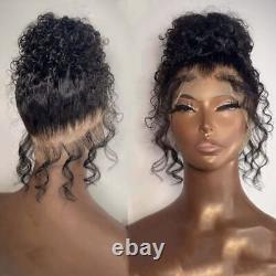 360 Full Lace Frontal Curly Wig Brazilian Deep Wave 38Inch Human Hair Wigs