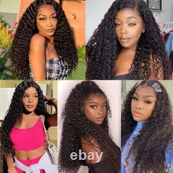 360 Lace Frontal Human Hair Kinky Curly Wigs Pre Plucked With Baby Hair Natural