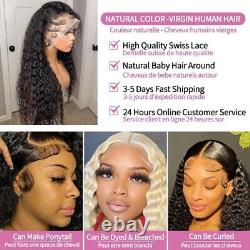 360 Lace Frontal Human Hair Wig 4x4 Closure Loose Water Wave Wig for Black Women