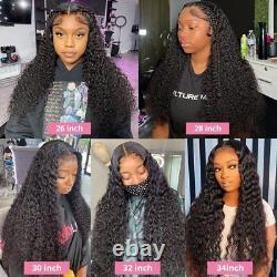 360 Lace Frontal Human Hair Wig 4x4 Closure Loose Water Wave Wig for Black Women