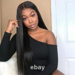 360 Lace Frontal Human Hair Wigs Pre Plucked Straight Brazilian Hd Long Remy Wig
