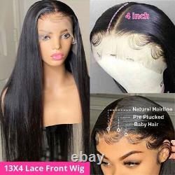 360 Lace Frontal Wig Pre Plucked Straight 13x6 HD Lace Frontal Human Hair Wigs
