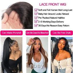 360Full Lace Frontal Wig Glueless Human Hair Pre Plucked Straight 13x4 For Women