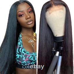 360Full Lace Frontal Wig Glueless Human Hair Pre Plucked Straight 13x4 For Women