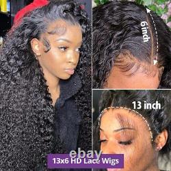 40 Inch 13x6 Hd Lace Frontal Curly Human Hair Wigs Deep Wave Lace Frontal Wig