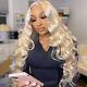 613 Hd Lace Frontal Wig For Women Brazilian Body Wave Human Hair Pre Plucked
