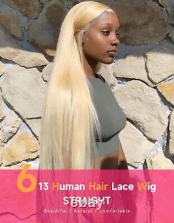 613 Human Hair Transparent 13x4 Lace Frontal Wig Straight 4x4 Lace Closure Wig