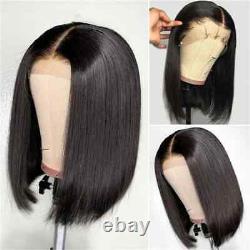 99J Burgundy Short Bob Transparent 13X4 Lace Frontal Wig Glueless Human Hair Wig