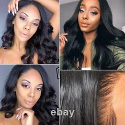 Body Wave 13x4 Lace Frontal Human Hair Wigs Natural Remy Hair 4x4 Closure Wigs