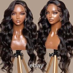 Body Wave 13x4 Lace Frontal Wig for Women Loose Wavy Remy Human Hair Wigs New