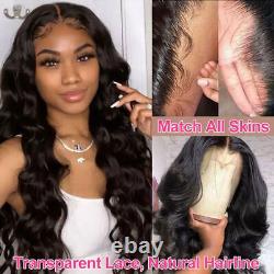 Body Wave Lace Frontal Human Hair Wig Remy Preplucked Natural Hairline Wavy Wig
