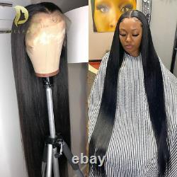 Bone Straight Lace Frontal Human Hair Wig Brazilian For Black Women Pre Plucked