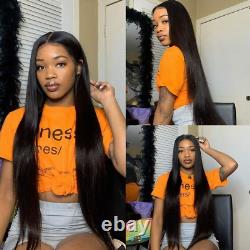 Bone Straight Lace Frontal Human Hair Wig Brazilian For Black Women Pre Plucked