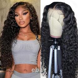 Brazilian Deep Wave Lace Frontal Wig for Women Remy Curly Human Hair Wigs New