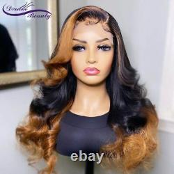 Brazilian Wavy Highlight Lace Frontal Human Hair Wigs 13X4 4x4 Lace Closure Wigs