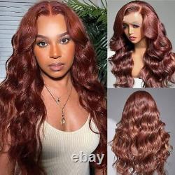 Chocolate Brown High Definition Transparent Lace Front Wig Human Wave Front Wig