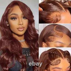 Chocolate Brown Lace 4x4 Closure Wigs Body Wave Lace Frontal Human Hair Wigs