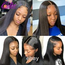 Closure Lace Frontal Wig Women Human Hair HD Transparent Straight Lace Front Wig
