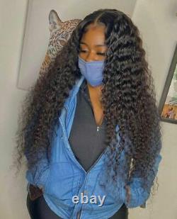 Curly 13x4 Lace Frontal Human Hair Wigs Lace Closure Wigs Deep Remy Hair Wigs