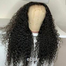 Curly HD Lace Frontal Human Hair Wigs Brazilian Kinky Transpare Lace Closure Wig