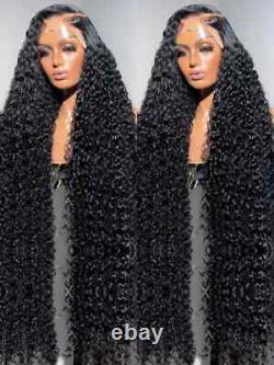 Curly Human Hair 13x6 HD Lace Frontal Wigs Water Wave 360 Glueless Full Lace Wig