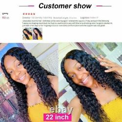 Curly Lace Frontal Human Hair Wig Women Closure Wig Remy Brazilian Deep Wave Wig