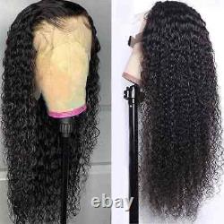 Deep Curly Lace Frontal Human Hair Wigs Women Remy Water Wave Wig Pre Plucked