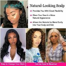 Deep Wave Lace Frontal Human Hair Wigs Brazilian Pre-plucked Lace Closure Wigs