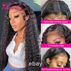 Deep Wave Lace Frontal Wig Brazilian Remy Curly Human Hair Wigs For Women New